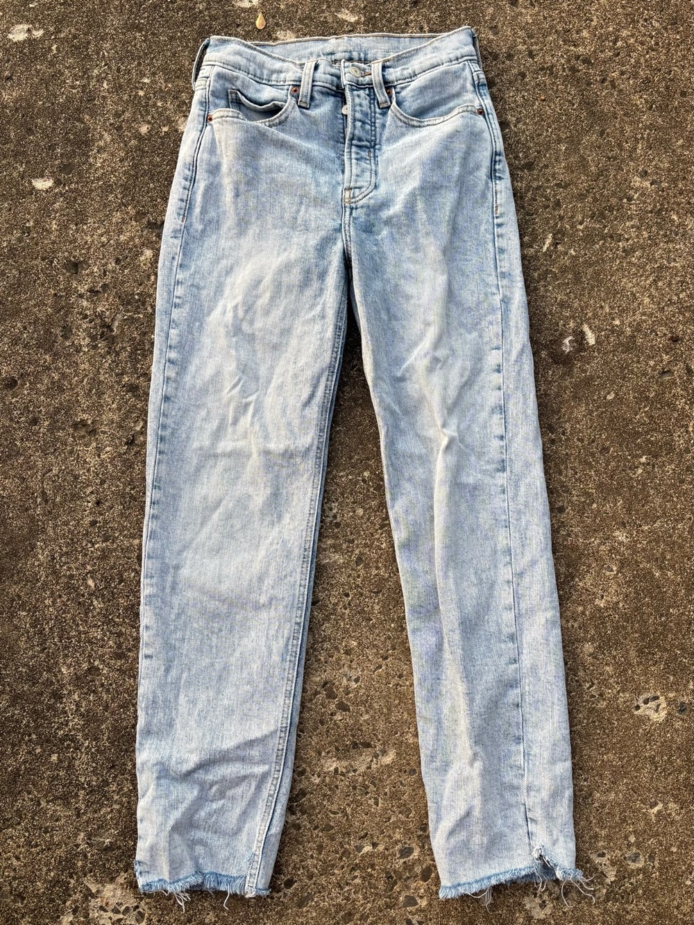 Old Navy Light Wash Blue Straight-Leg Jeans